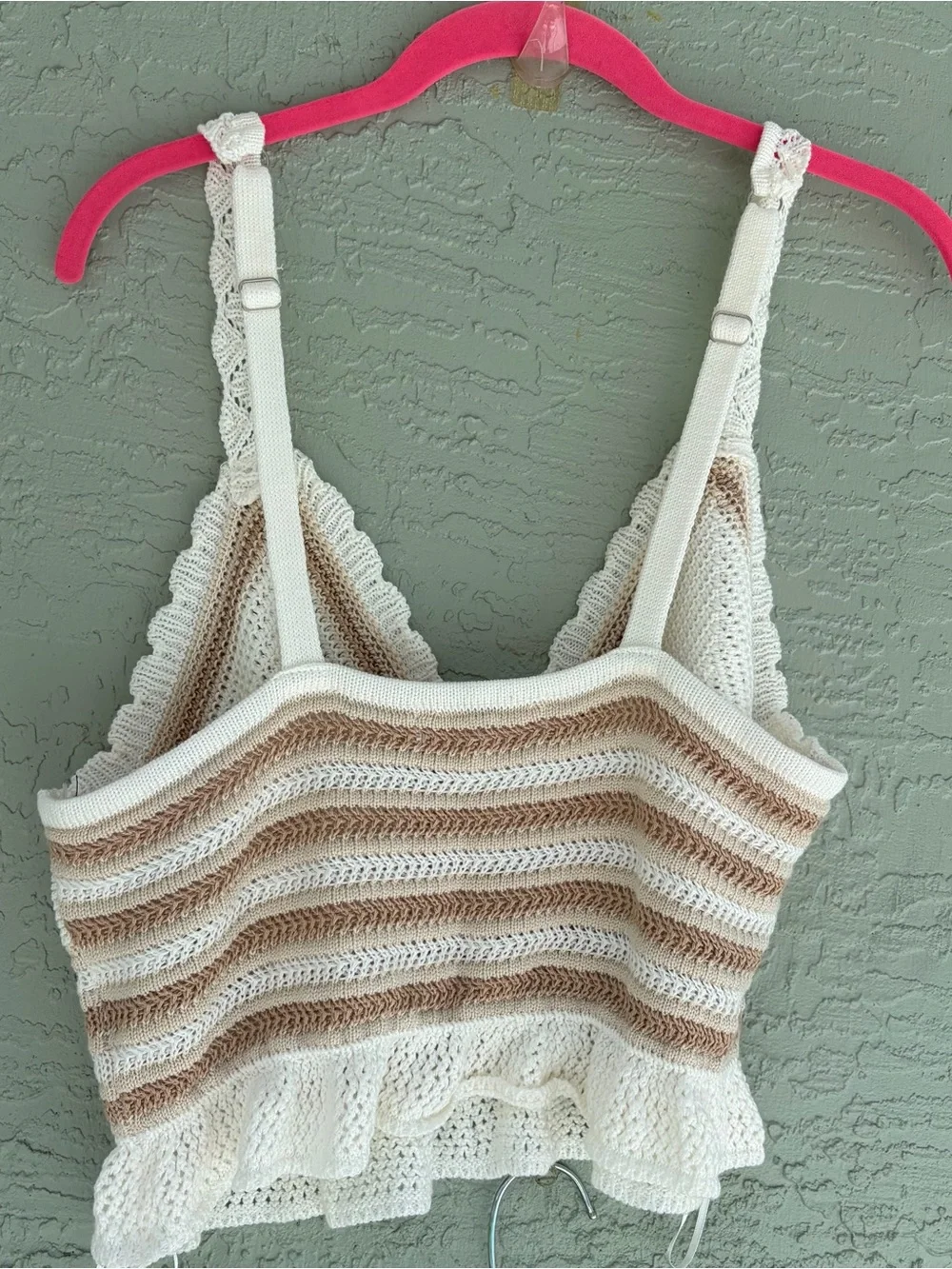 Madden NYC Crochet Tank Top and Shorts Set - Size XL